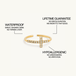 Pavé Cross Ring - Maison Les Disciples