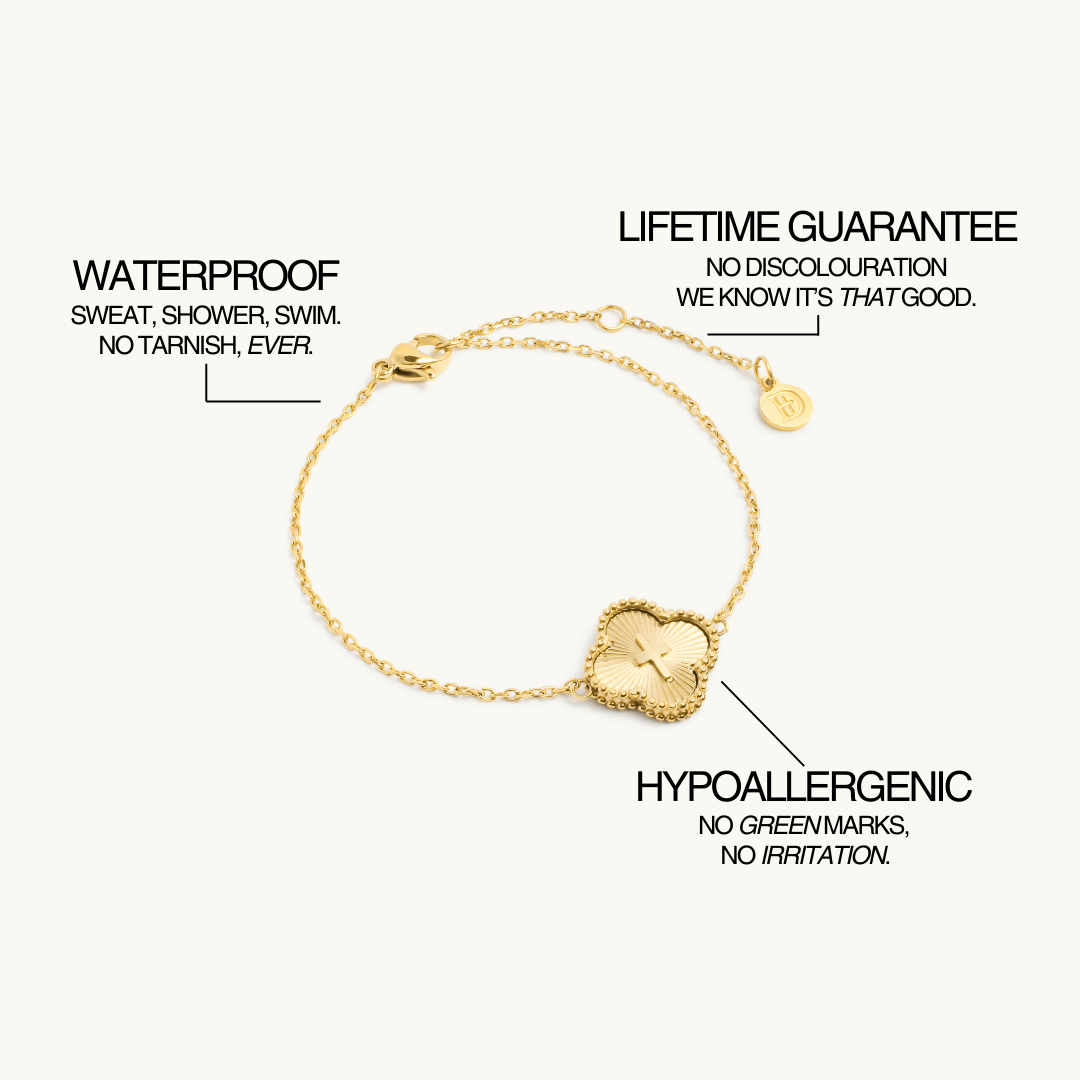 Clover Cross Bracelet - Maison Les Disciples