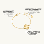 Clover Cross Bracelet - Maison Les Disciples