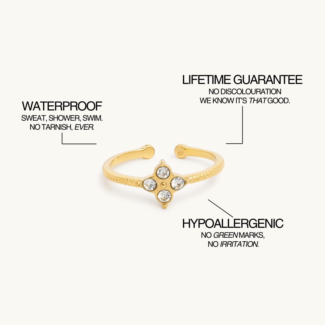 Pavé Clover Ring - Maison Les Disciples