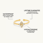 Pavé Clover Ring - Maison Les Disciples