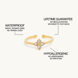 Pavé Clover Ring - Maison Les Disciples