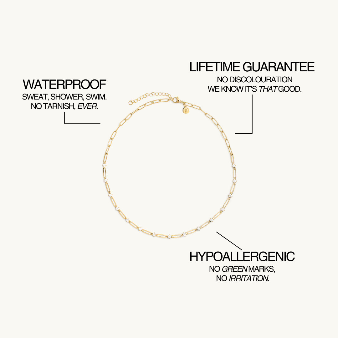 Luxe Paperclip Necklace - Maison Les Disciples