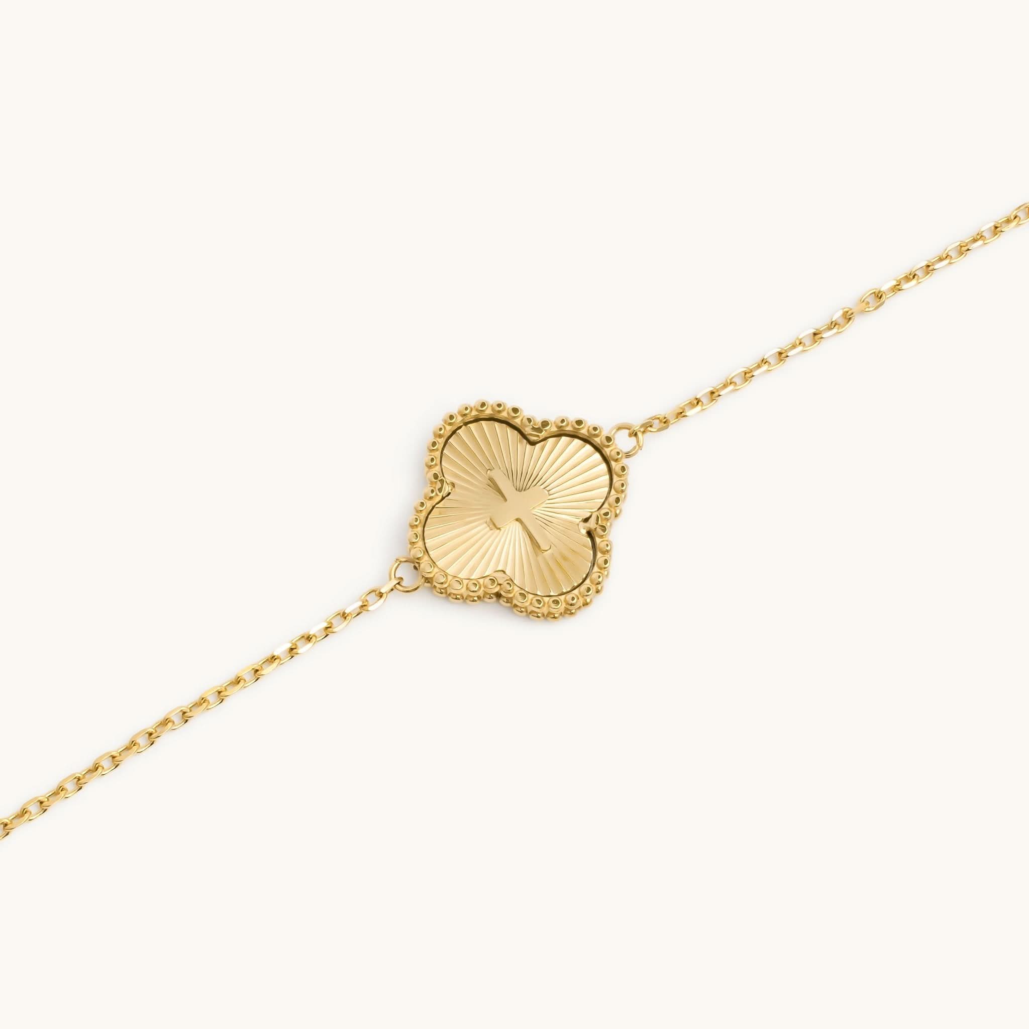 Clover Cross Bracelet - Maison Les Disciples