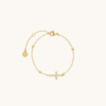 Pavé Cross Bracelet - Maison Les Disciples
