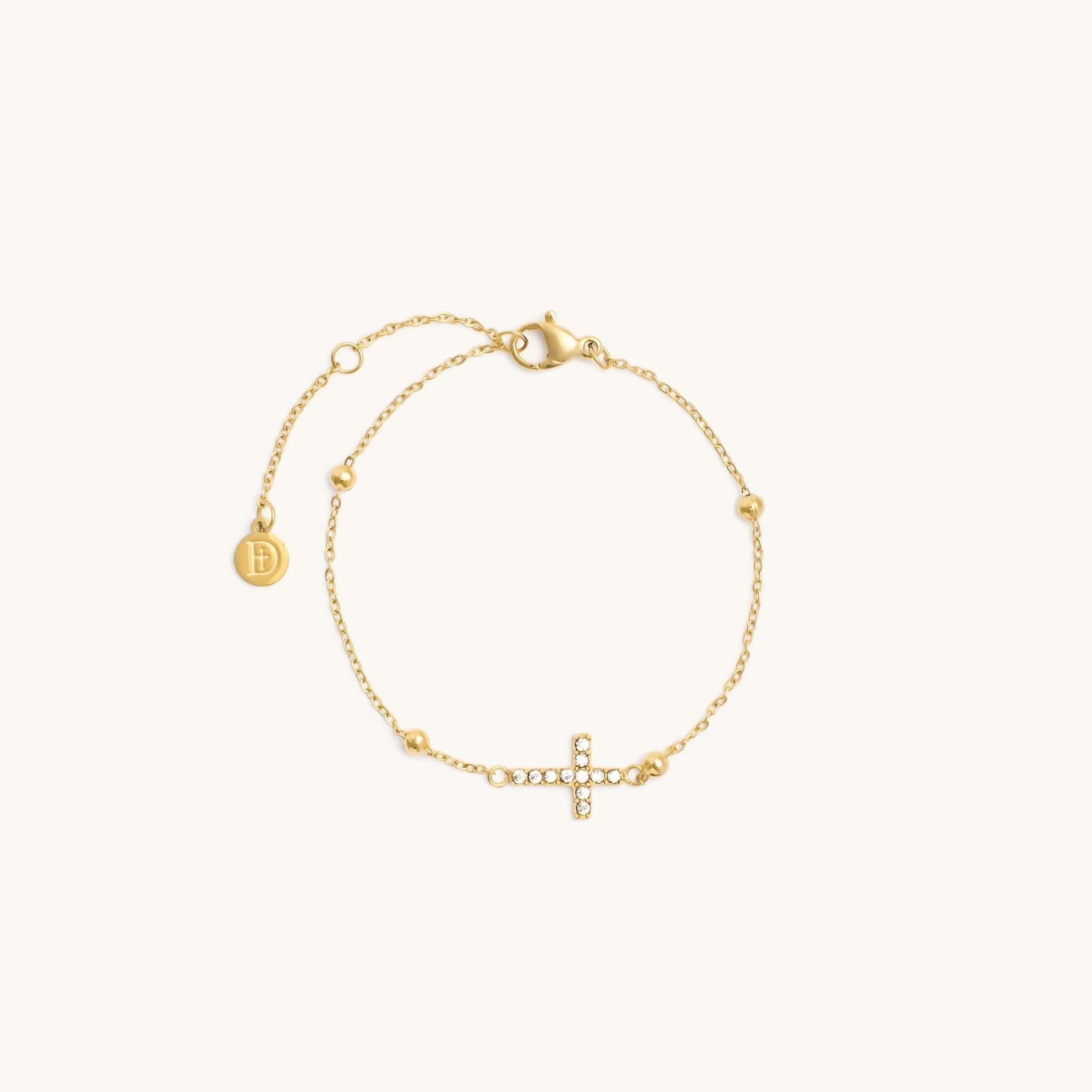 Pavé Cross Bracelet - Maison Les Disciples