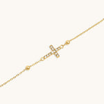 Pavé Cross Bracelet - Maison Les Disciples