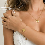Clover Cross Bracelet - Maison Les Disciples