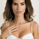 Pavé Cross Necklace - Maison Les Disciples