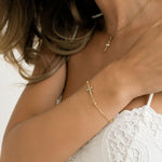 Pavé Cross Bracelet - Maison Les Disciples