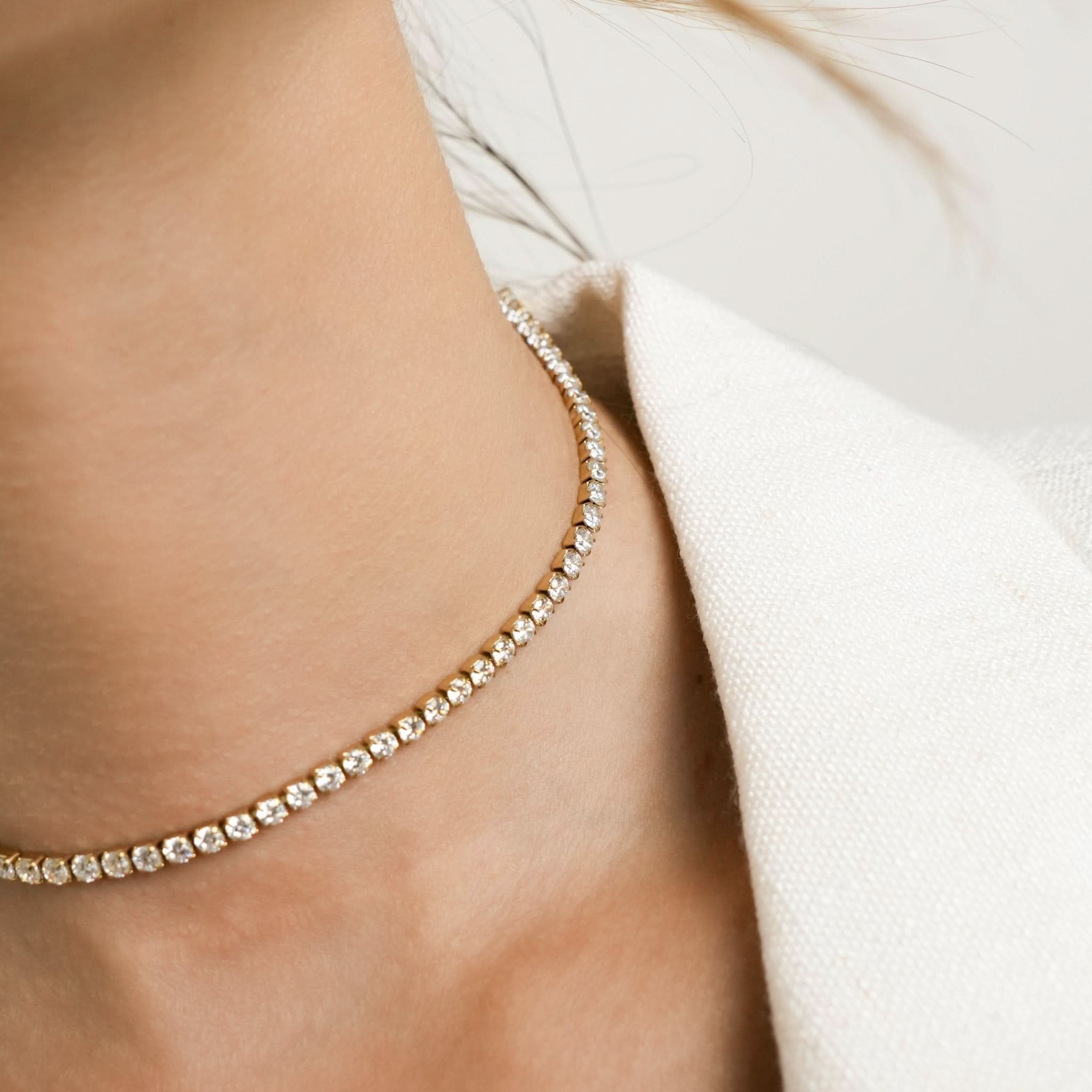 Classic Tennis Necklace - Maison Les Disciples
