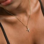 Pavé Cross Necklace - Maison Les Disciples