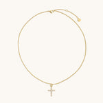 Pavé Cross Necklace - Maison Les Disciples