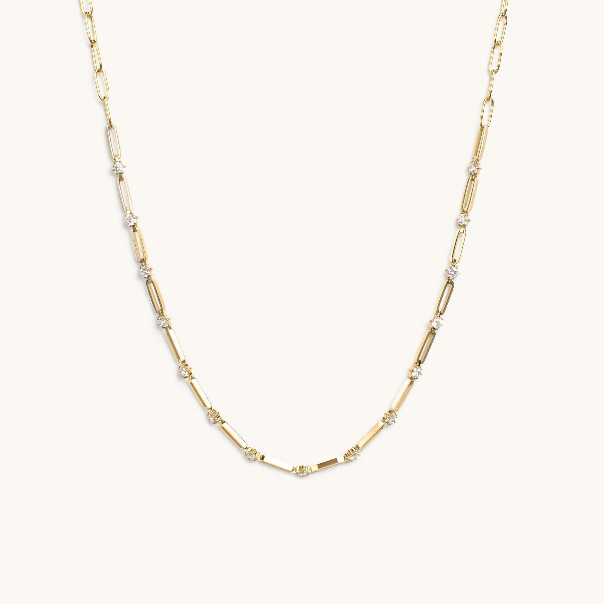 Luxe Paperclip Necklace - Maison Les Disciples