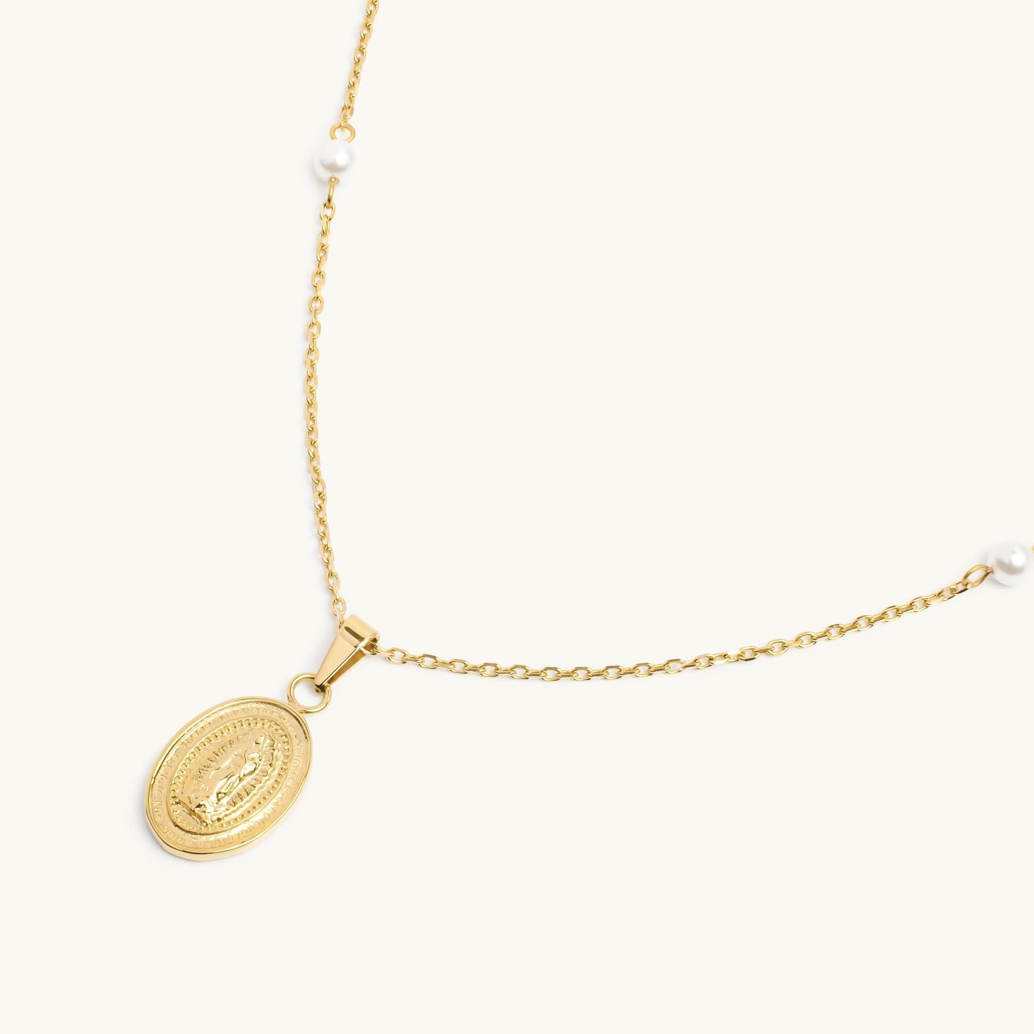 Virgin Mary Necklace - Maison Les Disciples