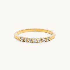 Curved Pavé Band Ring - Maison Les Disciples