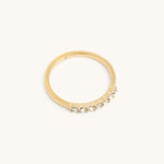 Curved Pavé Band Ring - Maison Les Disciples