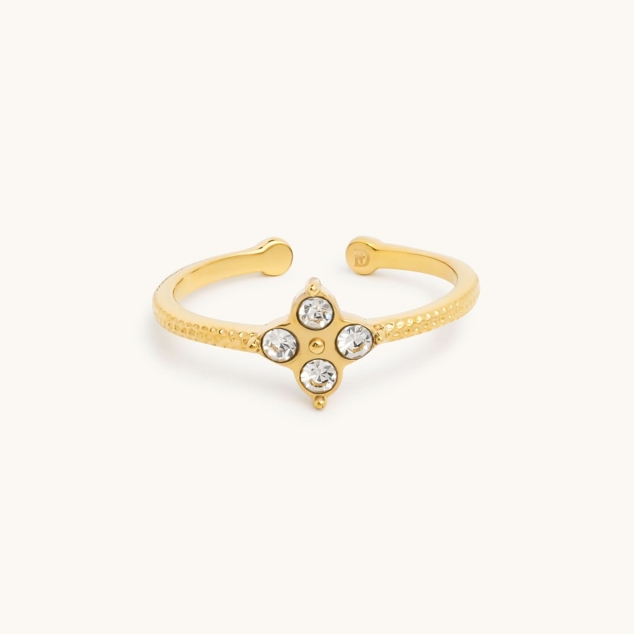 Pavé Clover Ring - Maison Les Disciples