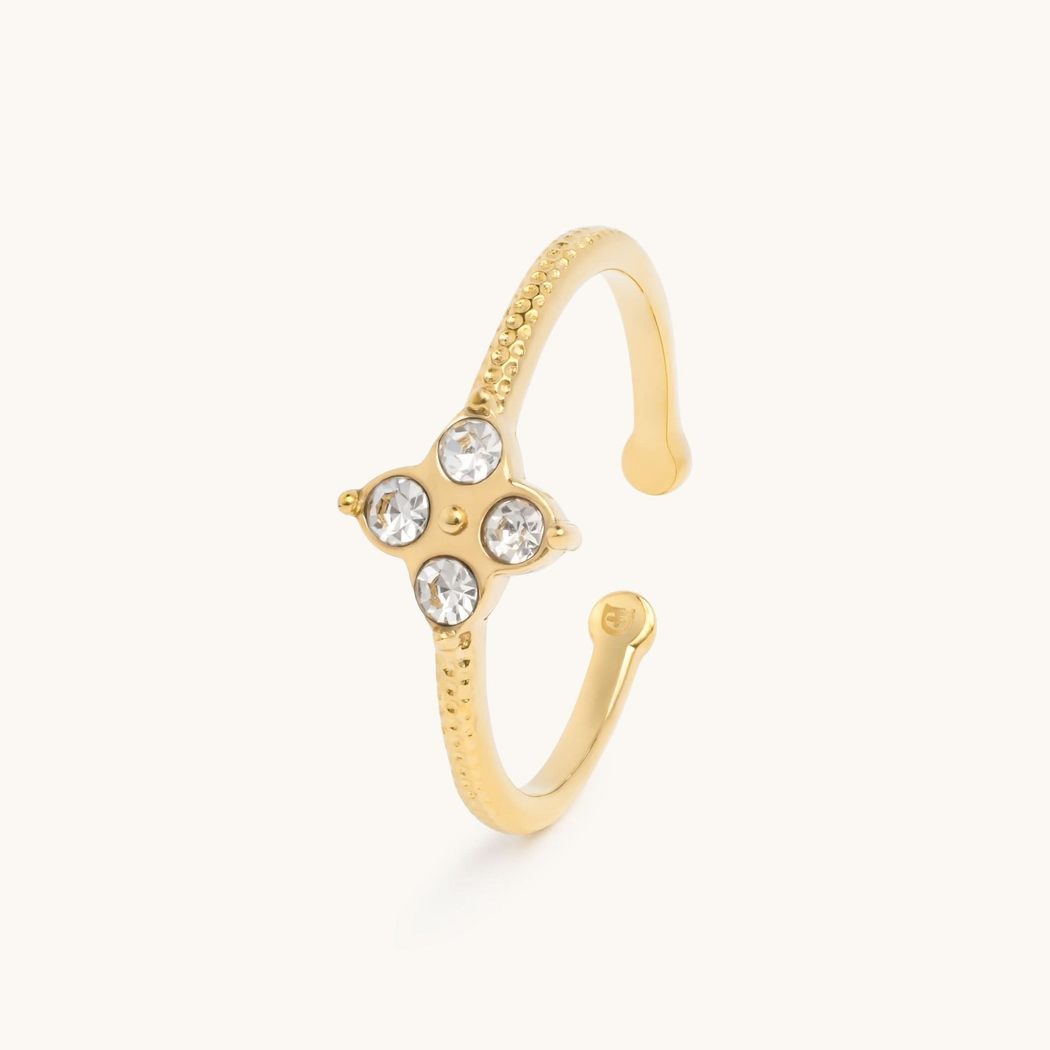 Pavé Clover Ring - Maison Les Disciples